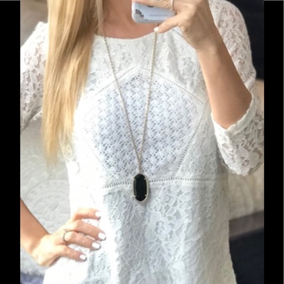 Anthropologie Skies Are Blue Long Sleeve Lace Top - Picture 2 of 5